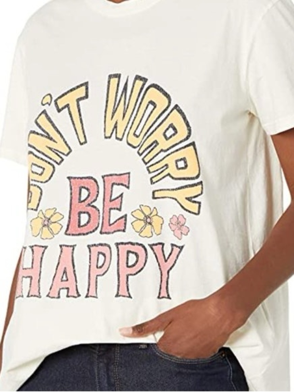 Show Me Your MuMu Cream 'Be Happy' Short Sleeve Thomas Tee